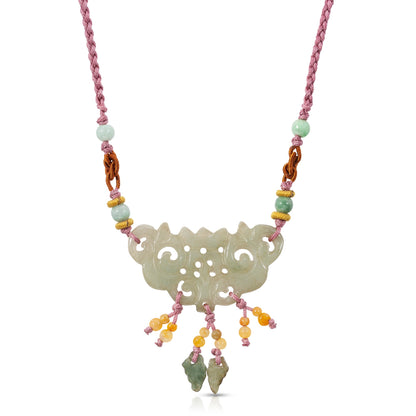 Jade Medallion an Medallion Necklace for Unisex Medallion Jewelry for Mother’s Day or Father's Day Gift