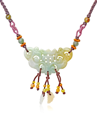 Handcrafted Jade Medallion Necklace a Medallion Jewelry for Renewal and Peace Soulful Mother’s Day Gift