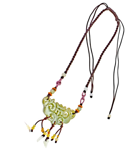 Jade Medallion Necklace a Medallion Jewelry for Renewal and Peace Unforgetable Anniversary Gift