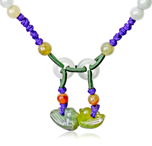 Embrace Love & Freedom with the Double Doves Jade Pendant NecklaceNecklacesSerenity Jade