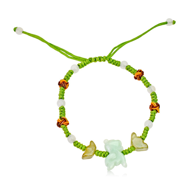 Embrace Loyalty, Courage, and Joy Zodiac Handmade Jade BraceletBraceletsSerenity Jade