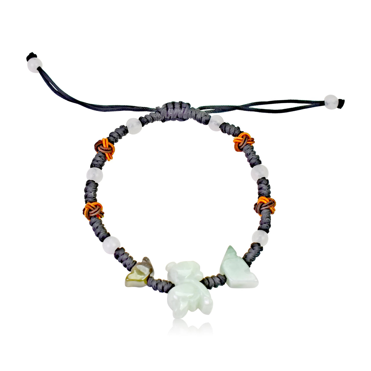 Embrace Loyalty, Courage, and Joy Zodiac Handmade Jade BraceletBraceletsSerenity Jade