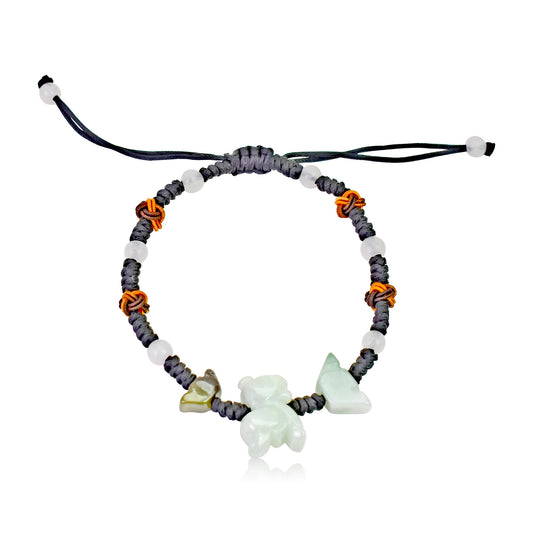 Dog Charm Bracelet A Jade Dog Gift Dog Star Sign For Unisex Heartfelt Birthday And Milestone Gift