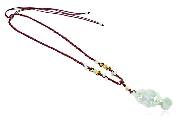 Embrace Luck & Prosperity with the Handmade Bat Jade Pendant NecklaceNecklacesSerenity Jade