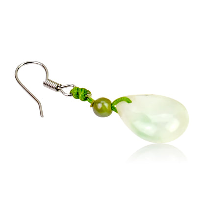 Raindrop Earrings For Her Jade Earrings For Women Unforgettable Birthday Gift