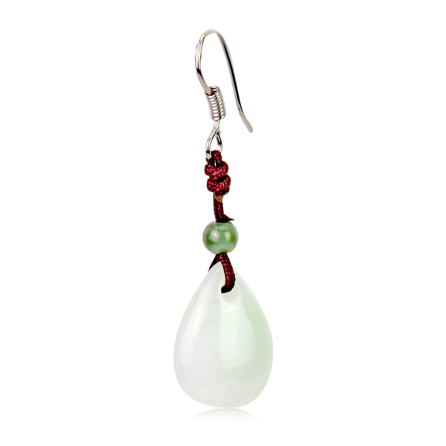 ️ Embrace Nature's Elegance with Rain Drop Jade Pendant EarringsEarringsSerenity Jade