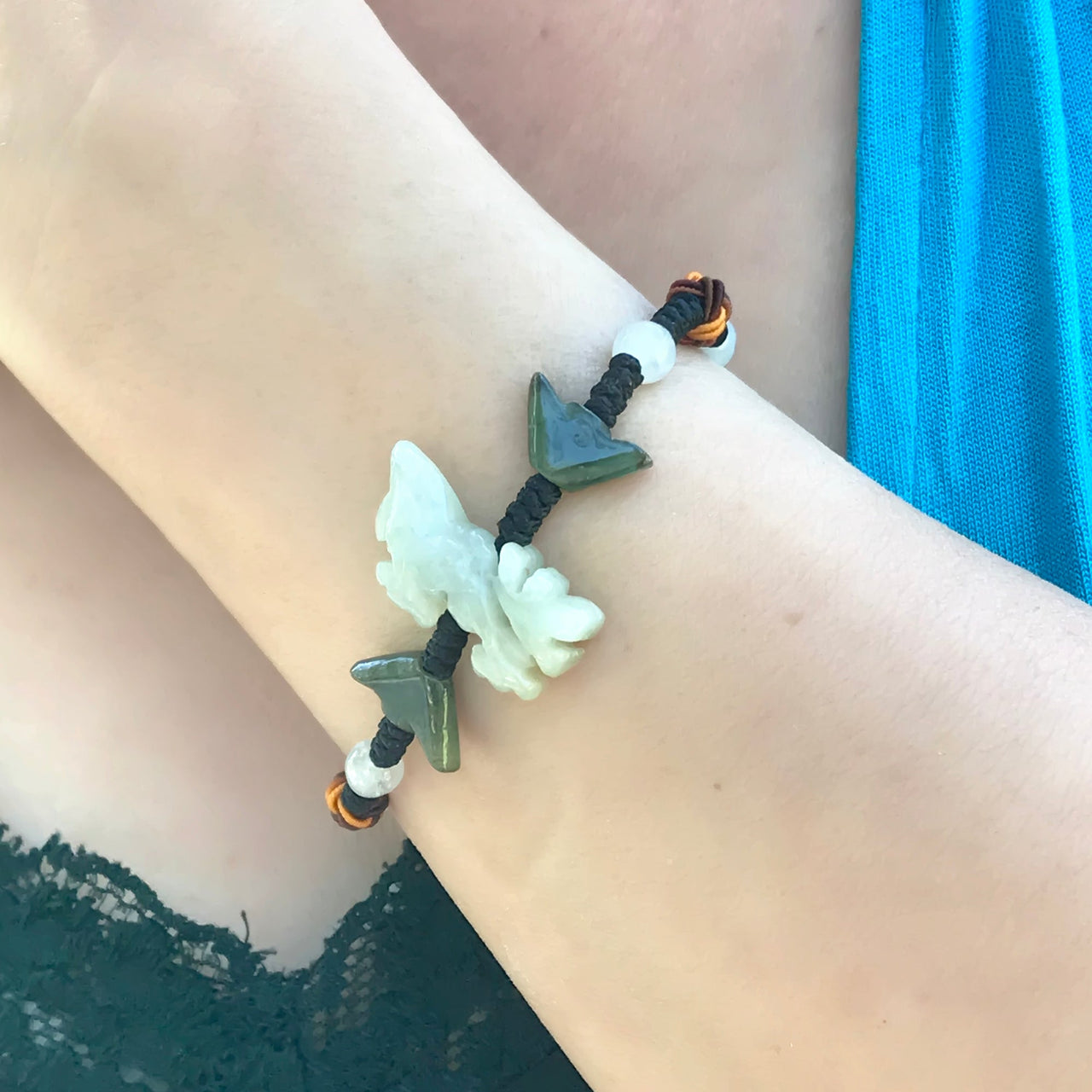 Embrace the Essence of the Dragon Handmade Jade BraceletBraceletsSerenity Jade