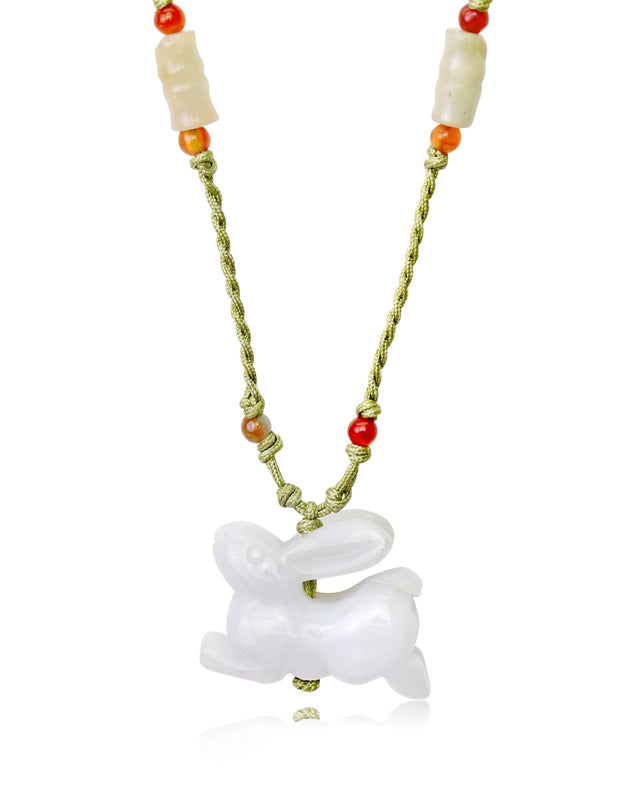 Embrace the Grace and Serenity of the Rabbit with Our Stunning Bamboo Jade NecklaceNecklacesSerenity Jade