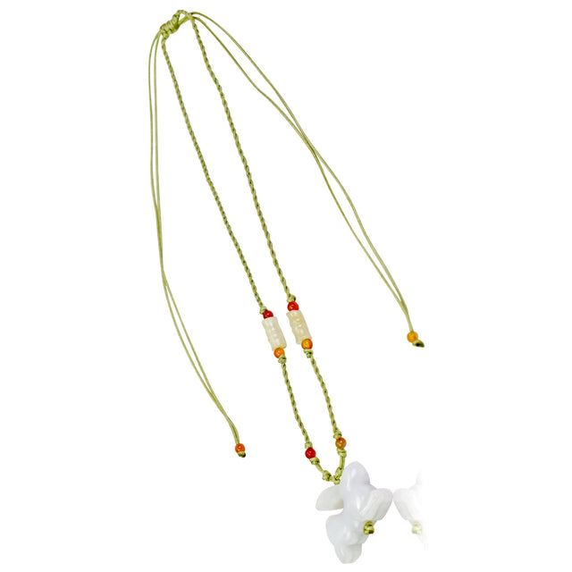 Embrace the Grace and Serenity of the Rabbit with Our Stunning Bamboo Jade NecklaceNecklacesSerenity Jade
