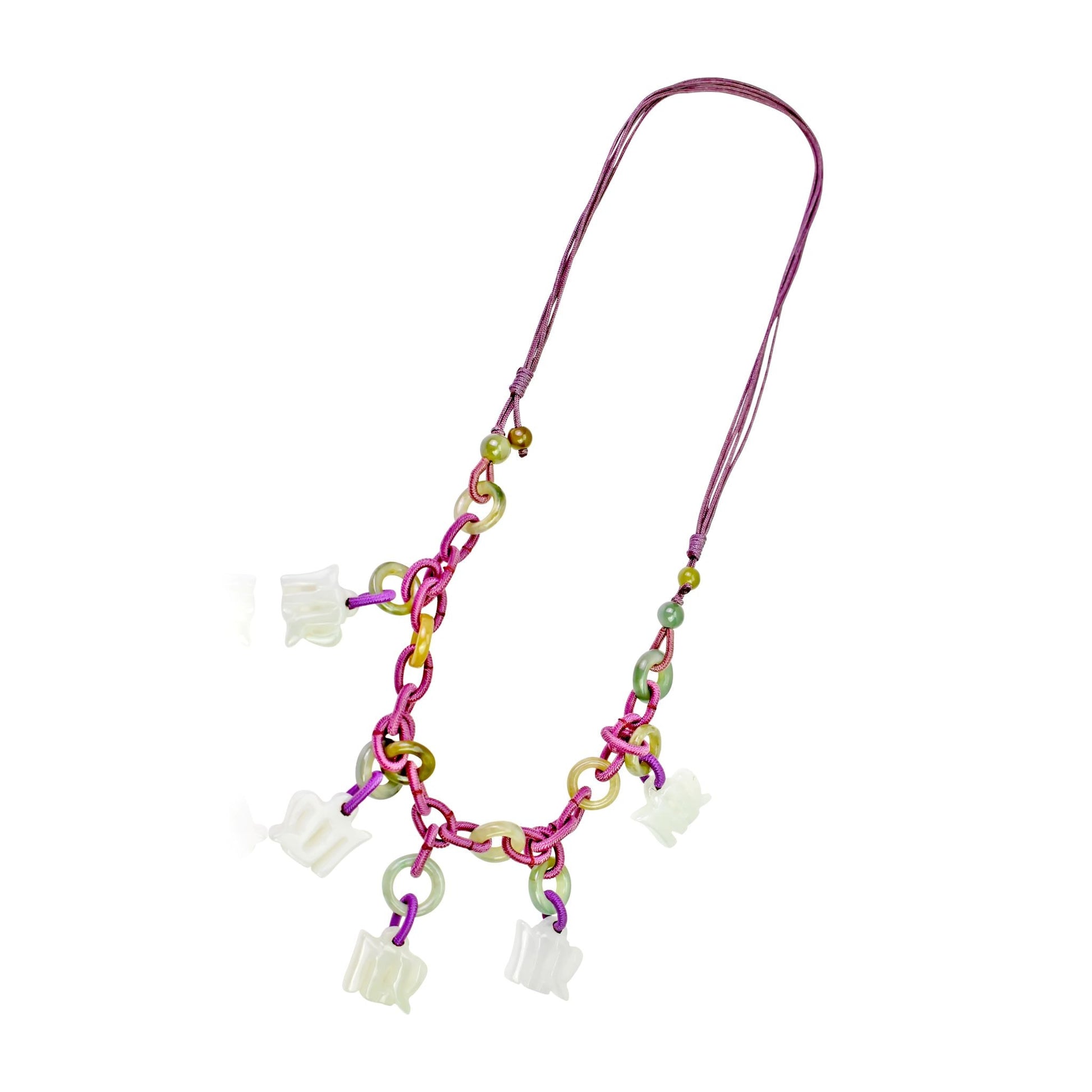 Embrace the Grace of Virgo with the Hand - Carved Jade NecklaceNecklacesSerenity Jade
