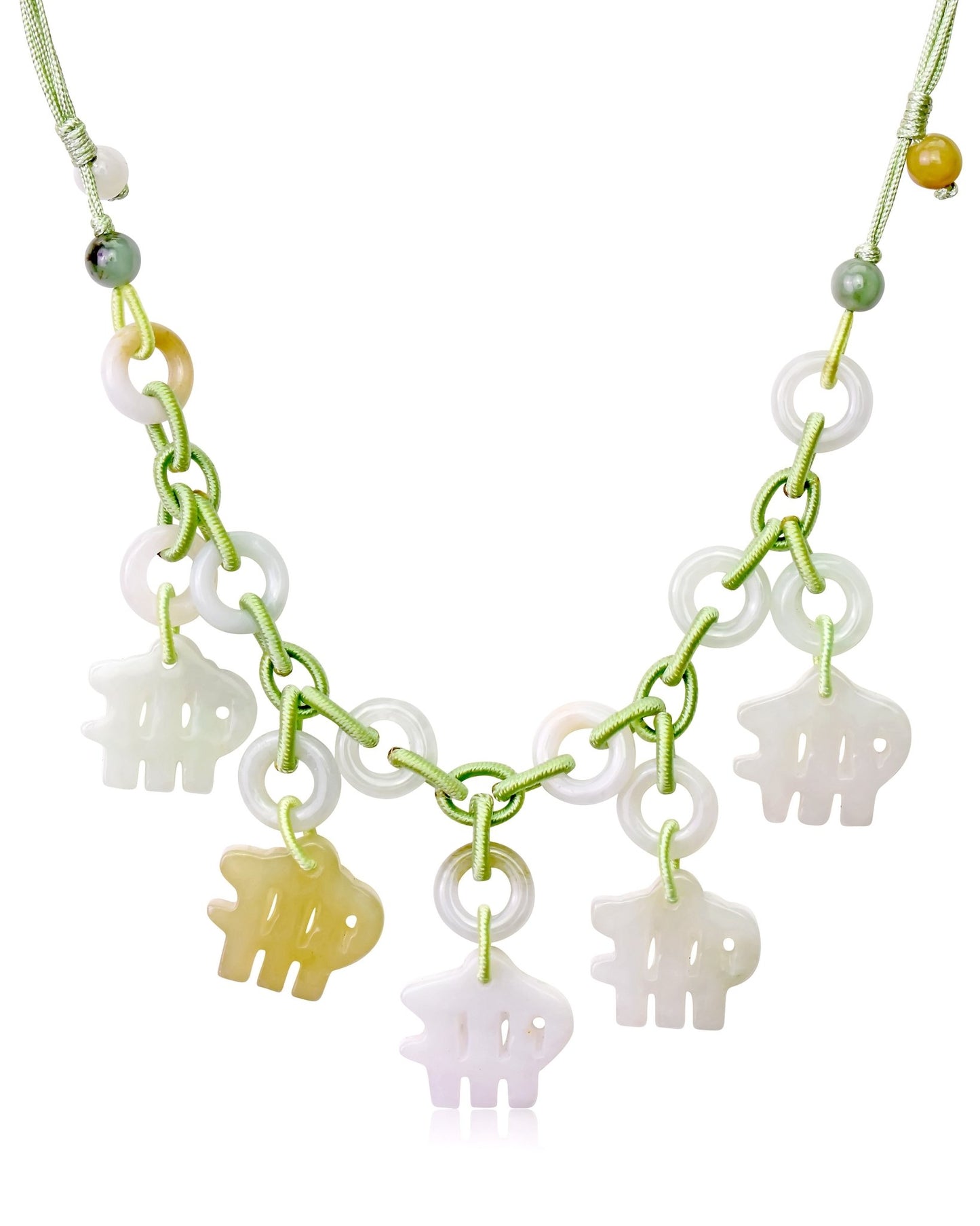 Embrace the Grace of Virgo with the Hand - Carved Jade NecklaceNecklacesSerenity Jade