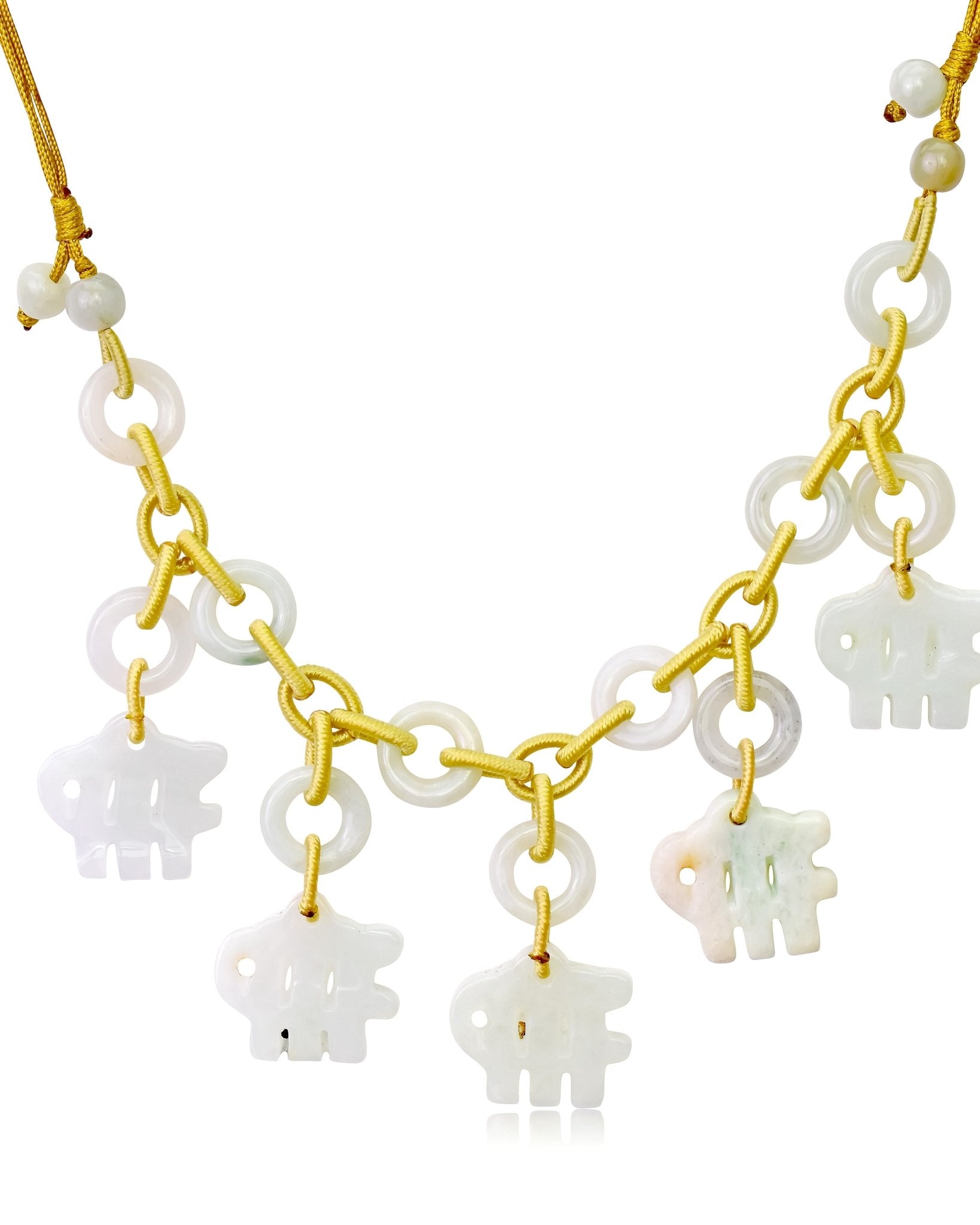 Embrace the Grace of Virgo with the Hand - Carved Jade NecklaceNecklacesSerenity Jade