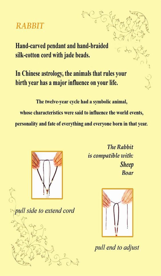 Year of the Rabbit Post Card, Back Side