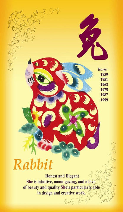 Year of the Rabbit Post Card, Front Side