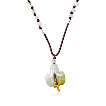 Handmade Campanula Cherry Bells a Birthstone Necklace for Women Mothers Necklace Meaningful Mother’s Day Gift