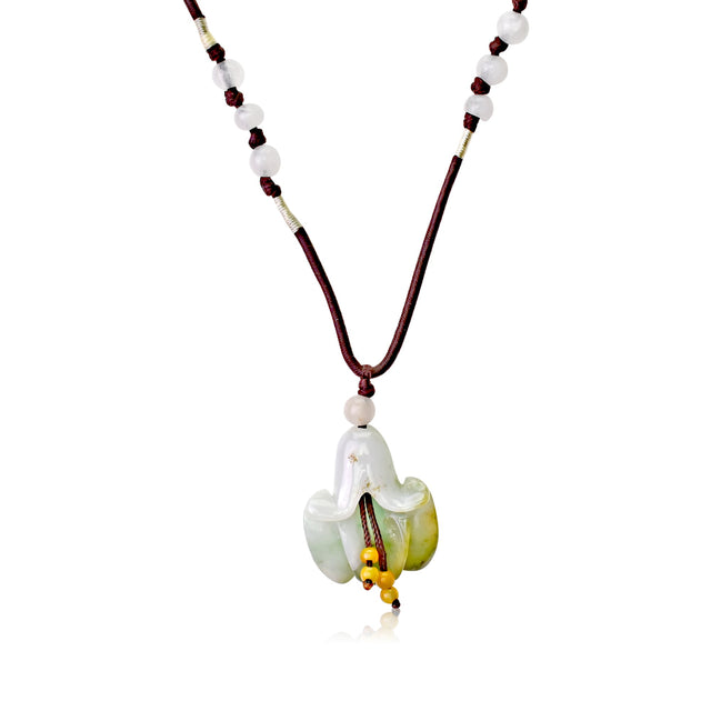 Handmade Campanula Cherry Bells a Birthstone Necklace for Women Mothers Necklace Meaningful Mother’s Day Gift