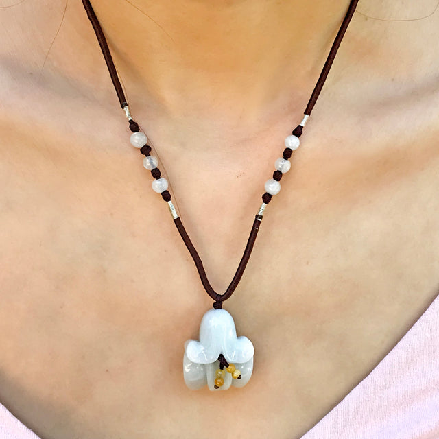 Women Campanula Cherry Bells a Birthstone Necklace for Her Mothers Necklace Meaningful Mother’s Day Gift
