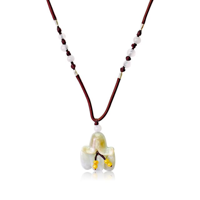 One-of-a-kind Campanula Cherry Bells a Birthstone Necklace for Women Mothers Necklace Meaningful Mother’s Day Gift