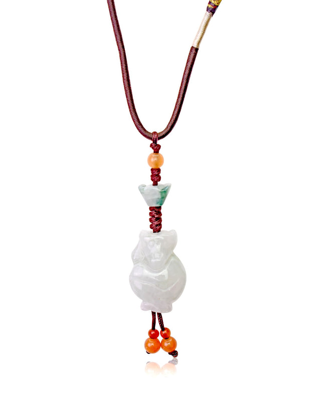 Embrace the Playful Spirit of the Year of the Monkey with this Jade & Ribbon NecklaceNecklacesSerenity Jade