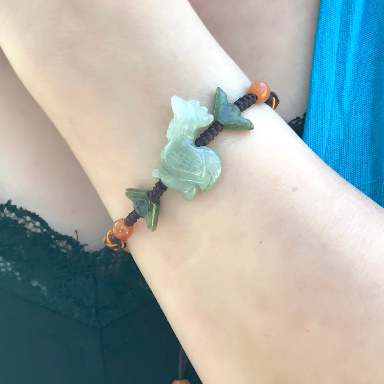 Embrace the Spirit of the Rooster Zodiac Handmade Jade BraceletBraceletsSerenity Jade