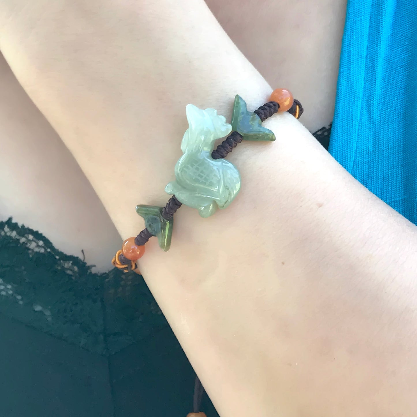 Embrace the Spirit of the Rooster Zodiac Handmade Jade BraceletBraceletsSerenity Jade