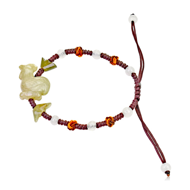 Embrace the Spirit of the Rooster Zodiac Handmade Jade BraceletBraceletsSerenity Jade