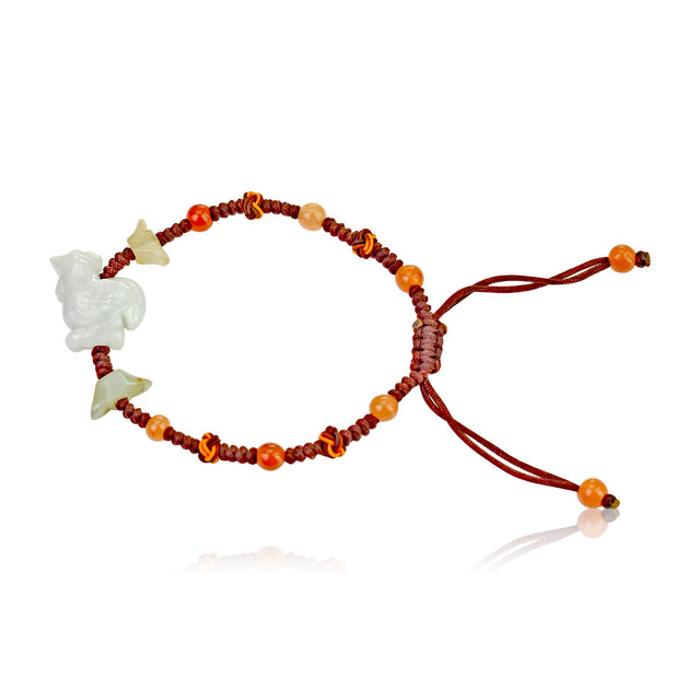 Embrace the Spirit of the Rooster Zodiac Handmade Jade BraceletBraceletsSerenity Jade