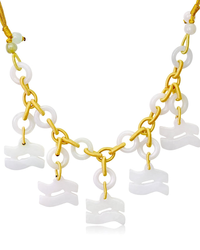 Aquarius Necklace For Men And Women Aquarius Zodiac Pendant Birthday Gift  Aquarius Birthstone Jewellery With Inspired Energy