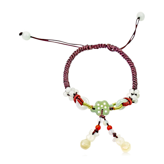 Embrace Whimsy with the Fairy Vase Jade Adjustable Charm BraceletBraceletsSerenity Jade