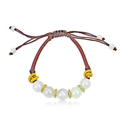 White Jade Circle Bracelet A Real Stone Bracelet For Women Jade Carved Bracelet Birthday Gift With Mystical Healing Energy