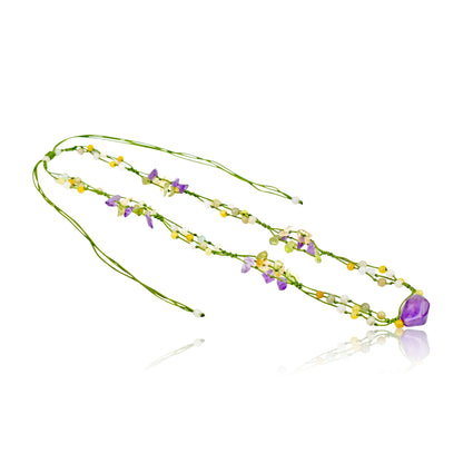 Healing Peridot And Amethyst An Amethyst Peridot Jewelry For Her Necklace With Amethyst Birthday Gift For Balance And Growth