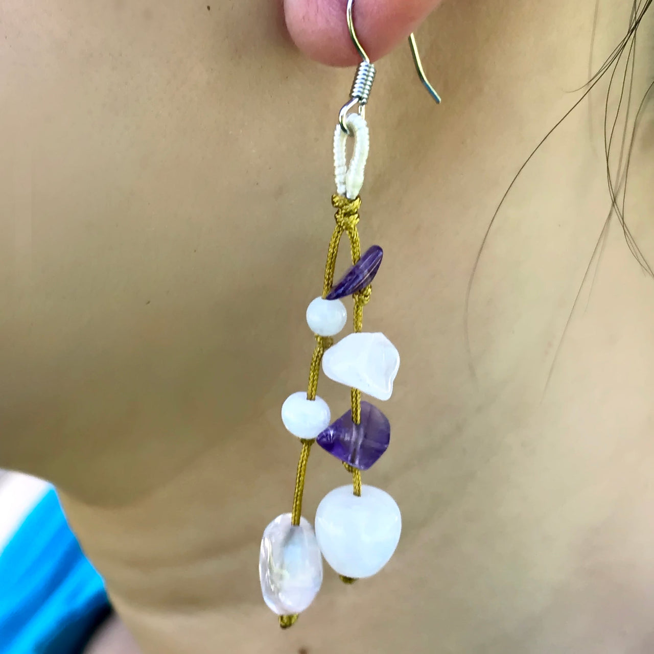 Express Your Love with Radiant Elegance – Shop Rose Quartz Heart Gemstone EarringsEarringsSerenity Jade