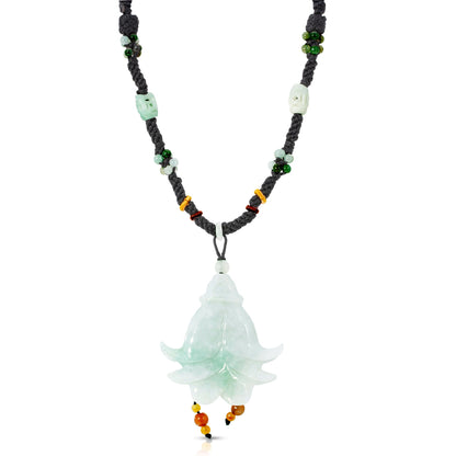 Big White Bell Flower a Birth month flower pendant for Her floral necklace white Mother’s Day Gift