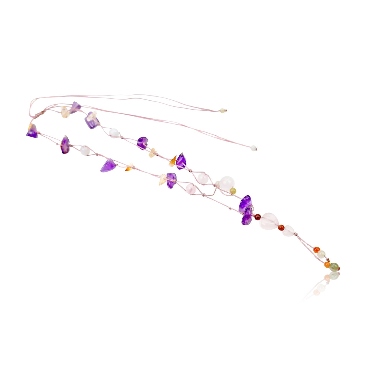 Fall in Love with the Whimsy of the Intricate Rose Quartz Heart NecklaceNecklacesSerenity Jade