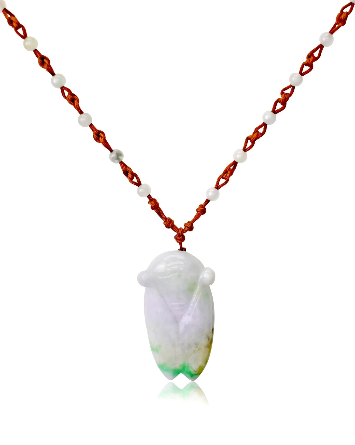 Fearlessness and courage, Cricket Handmade Jade Necklace PendantNecklacesSerenity Jade