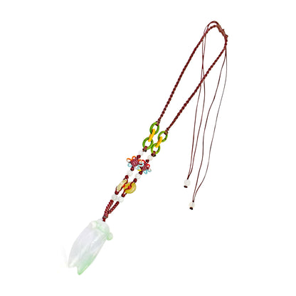 White Jade Mystical Cricket Animal Unique Charm Necklace For Unisex Good Spiritual Animal Ideal Birthday Gift