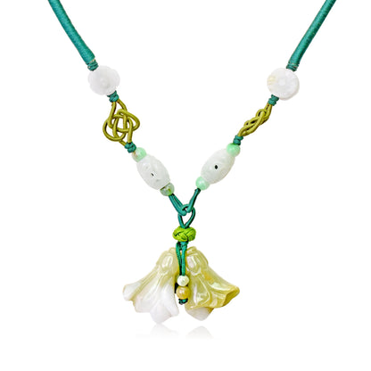 Bluebell Bellflower for Women Hand Made Jewellery A Birthstone Necklace For Mom Birthday Charm With Mystical Energy