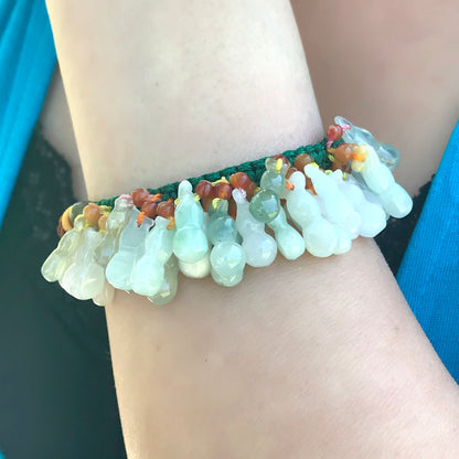 Ladies Feng Shui Bracelet For Women's Jade Bracelet A Flower Vase Mother's Day Gift For Mystical Energy and Good Health