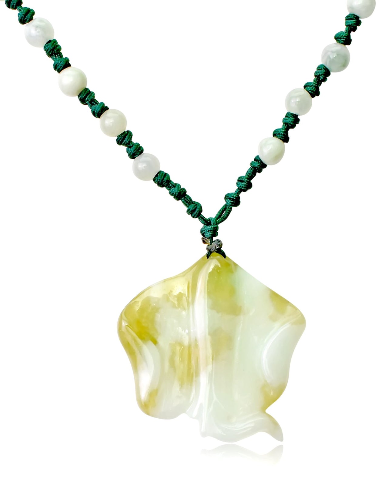 Flow with Grace & Style: The Sting Ray Jade Pendant NecklaceNecklacesSerenity Jade