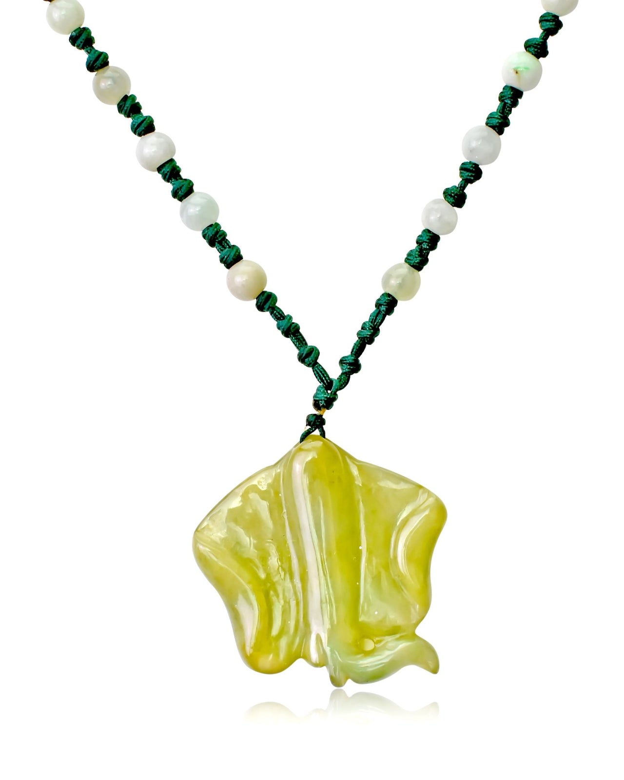 Flow with Grace & Style: The Sting Ray Jade Pendant NecklaceNecklacesSerenity Jade