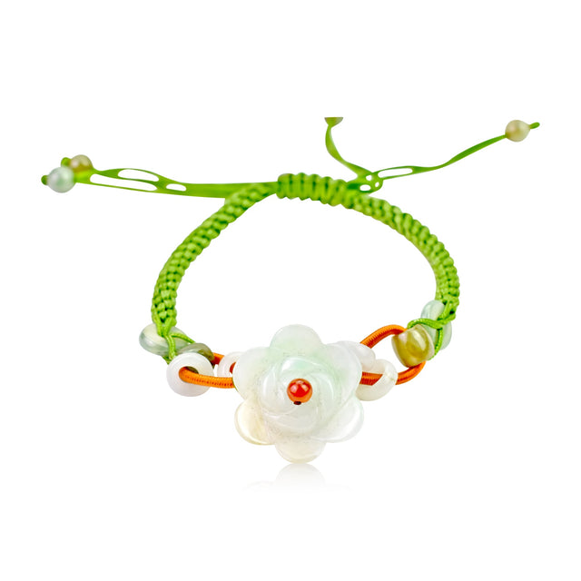 Flower Bracelet Designer Daisy Bracelet for Spring Time Flower Charm Bracelet for Friend Birthday Gift Daisy Charm Bracelet Adjustable Know Made for HerBraceletsSerenity Jade