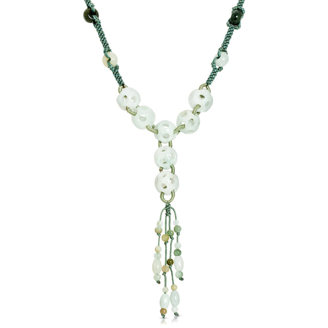 Get an Eye - Catching Look with Perforated Spheres Jade NecklaceNecklacesSerenity Jade