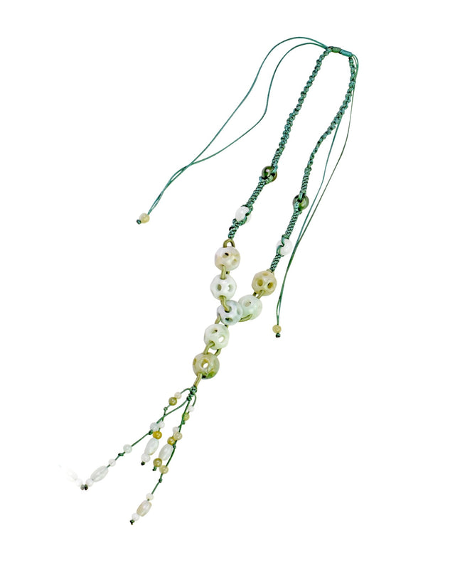 Get an Eye - Catching Look with Perforated Spheres Jade NecklaceNecklacesSerenity Jade