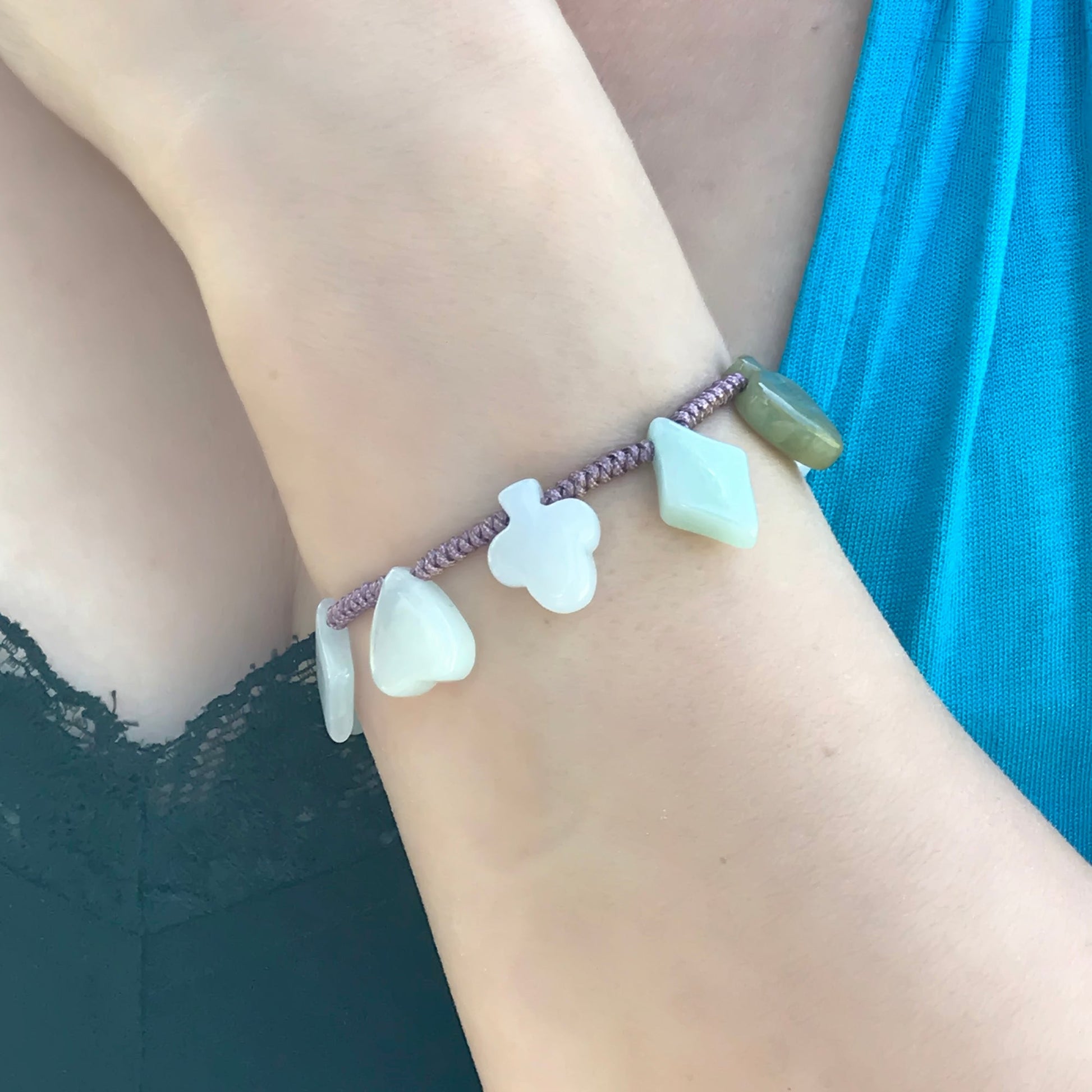 Get the Bold Look with the Card Deck Handmade Jade BraceletBraceletsSerenity Jade