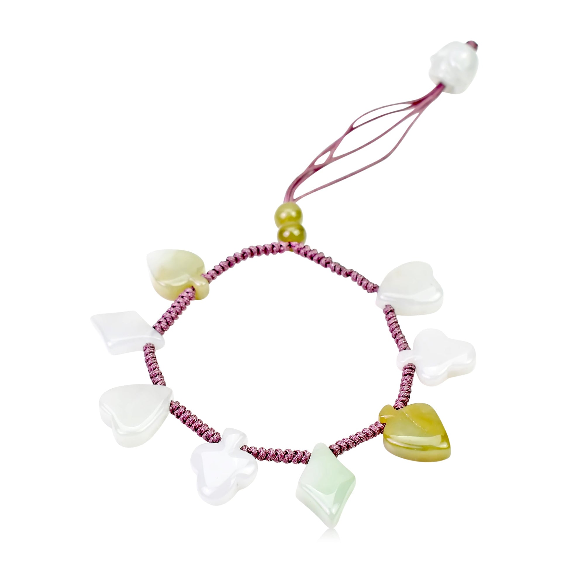 Get the Bold Look with the Card Deck Handmade Jade BraceletBraceletsSerenity Jade
