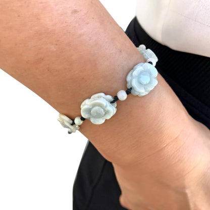 A Symbol of Purity: Waterlily A Handwoven Bracelet For Women Water Lily Flower With Mystical Healing Energy Gift