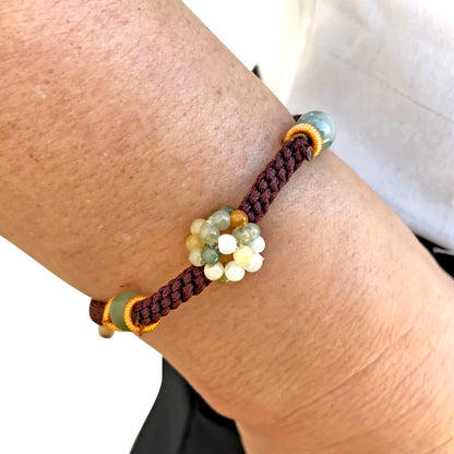 Women Gem Bead Bracelet for Her Beaded Sliding Knot Bracelet a Beads for Bracelets Meaningful Anniversary Gift