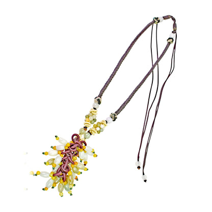 Yellow Jade Spiritual Bead a Jade Bead Necklaces for Women for Spiritual Birthday, Elegant Mother’s Day, or Anniversary Gift