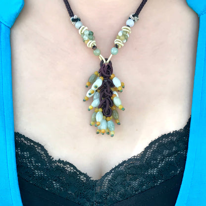 Women Healing Spiritual Bead a Jade Bead Necklaces for Her for Spiritual Birthday, Elegant Mother’s Day, or Anniversary Gift