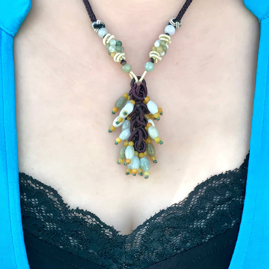Women Healing Spiritual Bead a Jade Bead Necklaces for Her for Spiritual Birthday, Elegant Mother’s Day, or Anniversary Gift